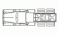 Tractor truck unit – DWG CAD drawing for heavy vehicle design Truck tractor unit – CAD block in DWG