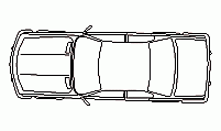 Top projection drawing of a vehicle in DWG CAD format Vehicle – overhead projection DWG CAD block
